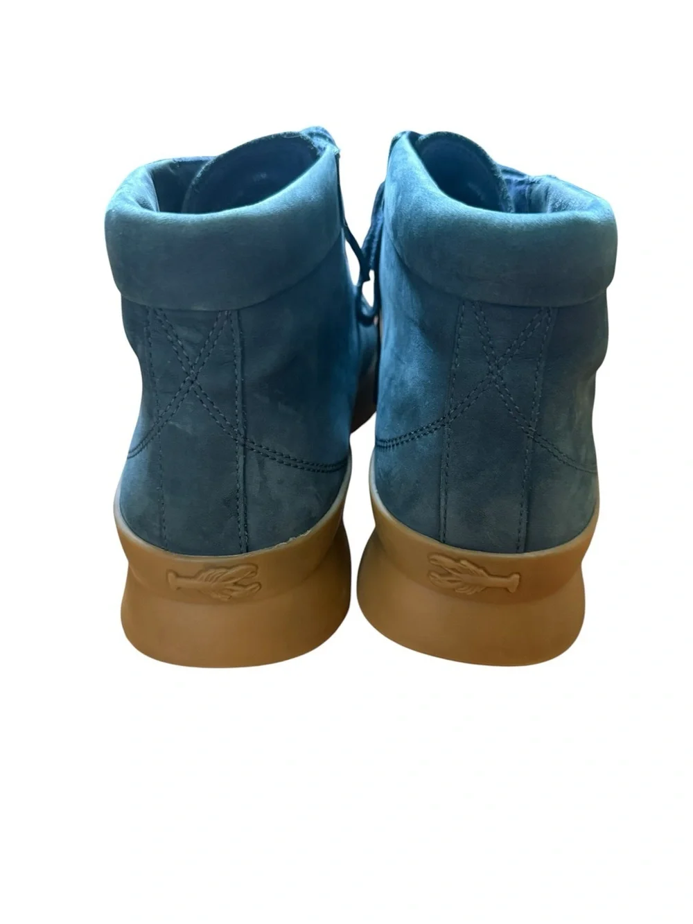 Cole Haan Blue Suede Pinch Utility Chukka Boots